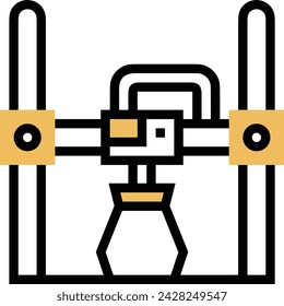 Artificial intelligence technology icon symbol vector image. Illustration of artificial intelligence futuristic information human learning software design image