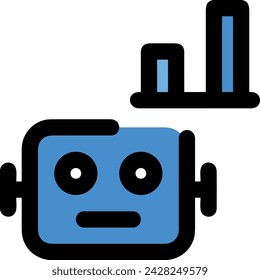 Artificial intelligence technology icon symbol vector image. Illustration of artificial intelligence futuristic information human learning software design image
