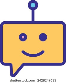Imagen vectorial de icono de tecnología de inteligencia artificial. Ilustración de inteligencia artificial información futurista software de aprendizaje humano diseño de imagen