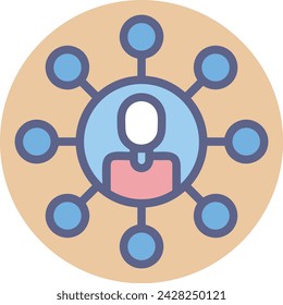 Imagen vectorial de icono de tecnología de inteligencia artificial. Ilustración de inteligencia artificial información futurista software de aprendizaje humano diseño de imagen