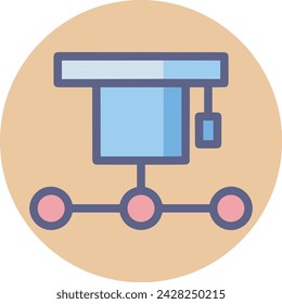 Imagen vectorial de icono de tecnología de inteligencia artificial. Ilustración de inteligencia artificial información futurista software de aprendizaje humano diseño de imagen