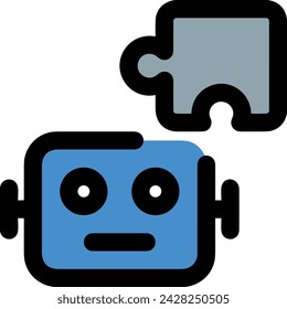 Artificial intelligence technology icon symbol vector image. Illustration of artificial intelligence futuristic information human learning software design image