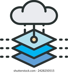 Imagen vectorial de icono de tecnología de inteligencia artificial. Ilustración de inteligencia artificial información futurista software de aprendizaje humano diseño de imagen