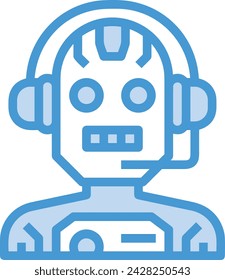 Artificial intelligence technology icon symbol vector image. Illustration of artificial intelligence futuristic information human learning software design image