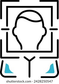 Imagen vectorial de icono de tecnología de inteligencia artificial. Ilustración de inteligencia artificial información futurista software de aprendizaje humano diseño de imagen