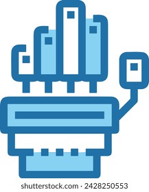 Imagen vectorial de icono de tecnología de inteligencia artificial. Ilustración de inteligencia artificial información futurista software de aprendizaje humano diseño de imagen