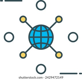 Artificial intelligence technology icon symbol vector image. Illustration of artificial intelligence futuristic information human learning software design image