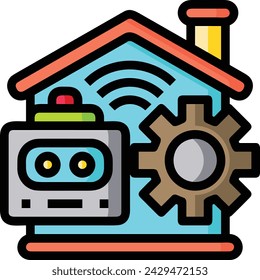 Technologie der künstlichen Intelligenz Symbol Vektor-Bild. Illustration der künstlichen Intelligenz futuristische Informationen Human Learning Software Design Bild