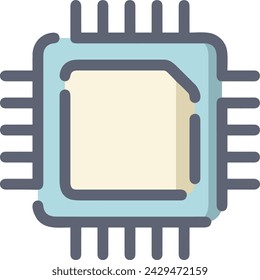 Imagen vectorial de icono de tecnología de inteligencia artificial. Ilustración de inteligencia artificial información futurista software de aprendizaje humano diseño de imagen
