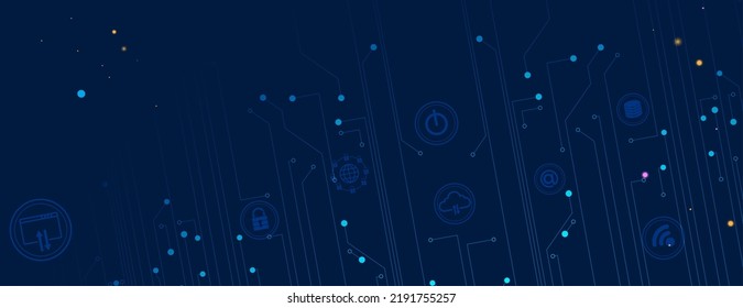Artificial intelligence. Technology web background. Virtual concept