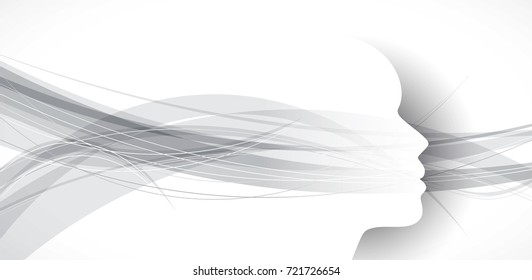 Artificial intelligence. Technology web background. Virtual concept