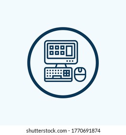 Artificial intelligence vector icon on white background. Flat vector artificial intelligence icon symbol sign from modern artificial intelligence collection for mobile concept and web apps design.
