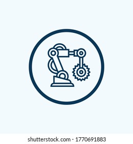 Artificial intelligence vector icon on white background. Flat vector artificial intelligence icon symbol sign from modern artificial intelligence collection for mobile concept and web apps design.
