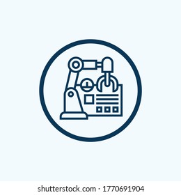 Artificial intelligence vector icon on white background. Flat vector artificial intelligence icon symbol sign from modern artificial intelligence collection for mobile concept and web apps design.
