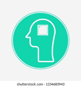 Artificial intelligence vector icon sign symbol