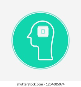 Artificial intelligence vector icon sign symbol