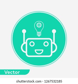 artificial intelligence vector icon sign symbol