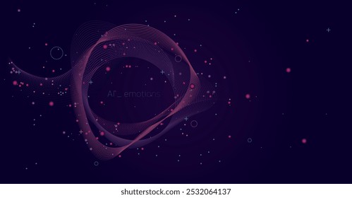 Artificial intelligence vector illustration, background for presentations or landing page