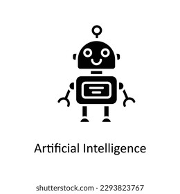 artificial intelligence Vector    Solid Icons. Simple stock illustration stock
