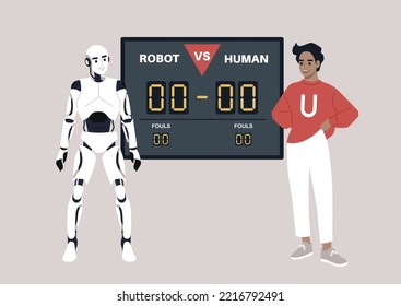Artificial intelligence versus human brain, a technological competition 