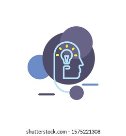 Artificial intelligence, Young businessman with ideas as symbol of business creativity