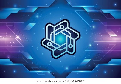 Artificial Intelligence(AI) background concept with System