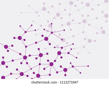 Artificial intelligence.Turbulence flow trail. Futuristic background. Neurons with electrical pulses. Vector illustration. 