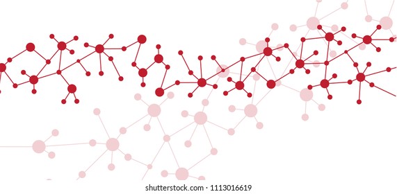 Artificial intelligence.Turbulence flow trail. Futuristic background. Neurons with electrical pulses. Vector illustration. 