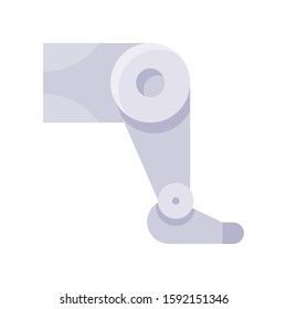 Artificial leg vector, Artificial related flat style icon