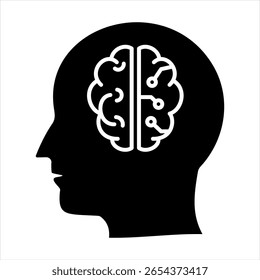 Ilustração do vetor de ícone de glifo de vida artificial