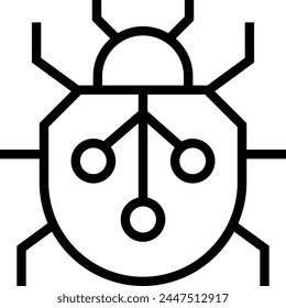 artificial life icon. Thin linear style design isolated on white background