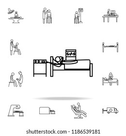 artificial life support system icon. medicine icons universal set for web and mobile