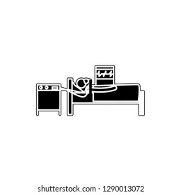 artificial life support system icon. Element of medicine for mobile concept and web apps icon. Glyph, flat icon for website design and development, app development