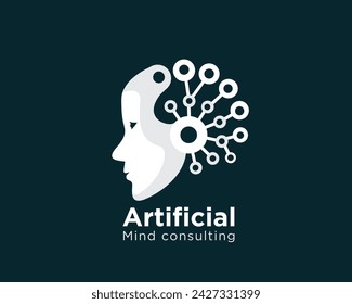 diseños de logotipo de consultoría mental artificial para servicios médicos