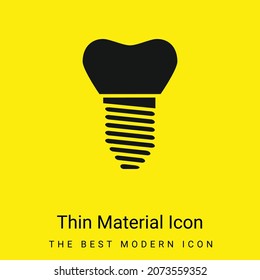 Icono de material amarillo brillante mínimo artificial