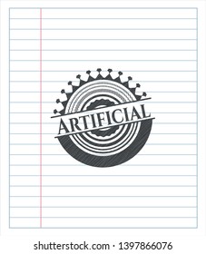Artificial penciled. Vector Illustration. Detailed.
