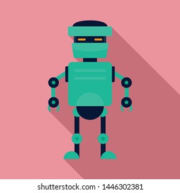 Artificial robot icon. Flat illustration of artificial robot vector icon for web design