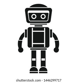 Artificial robot icon. Simple illustration of artificial robot vector icon for web design isolated on white background
