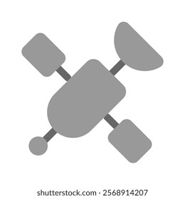 Artificial satellite icon design, ready to use vector