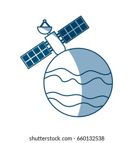 artificial satellite on planet