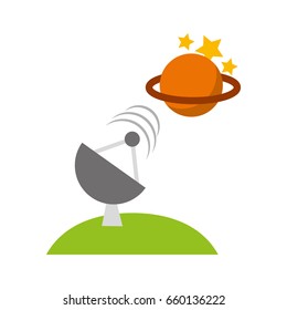 artificial satellite on planet