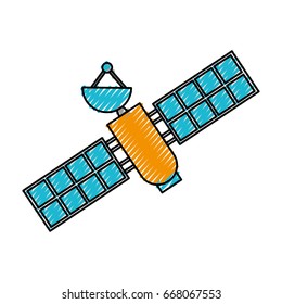 artificial satellite spacial icon