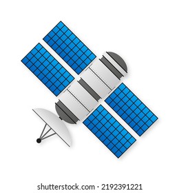 Artificial satellites gps. Communication, navigation concept. Vector illustration.