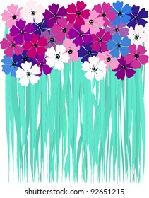 artificial spring flower illustration, free copy space