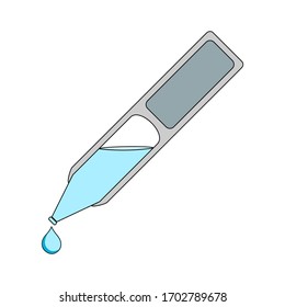 artificial tear lubricant eye drop container vector (how to use)