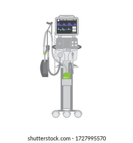 Artificial ventilation apparatus medical illustration