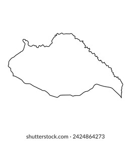 Artigas Department map, administrative division of Uruguay. Vector illustration.