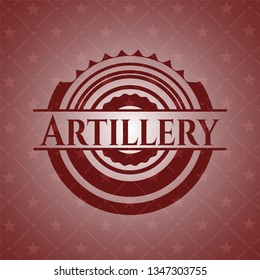 Artillery realistic red emblem