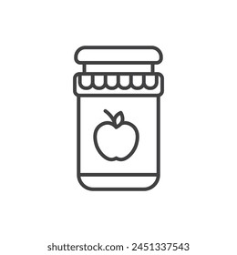 Artisan Jam and Preserves Icon Set with Glass Jar Illustrations