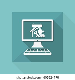 Artisan online services - Vector flat icon